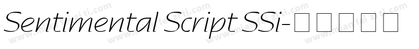 Sentimental Script SSi字体转换